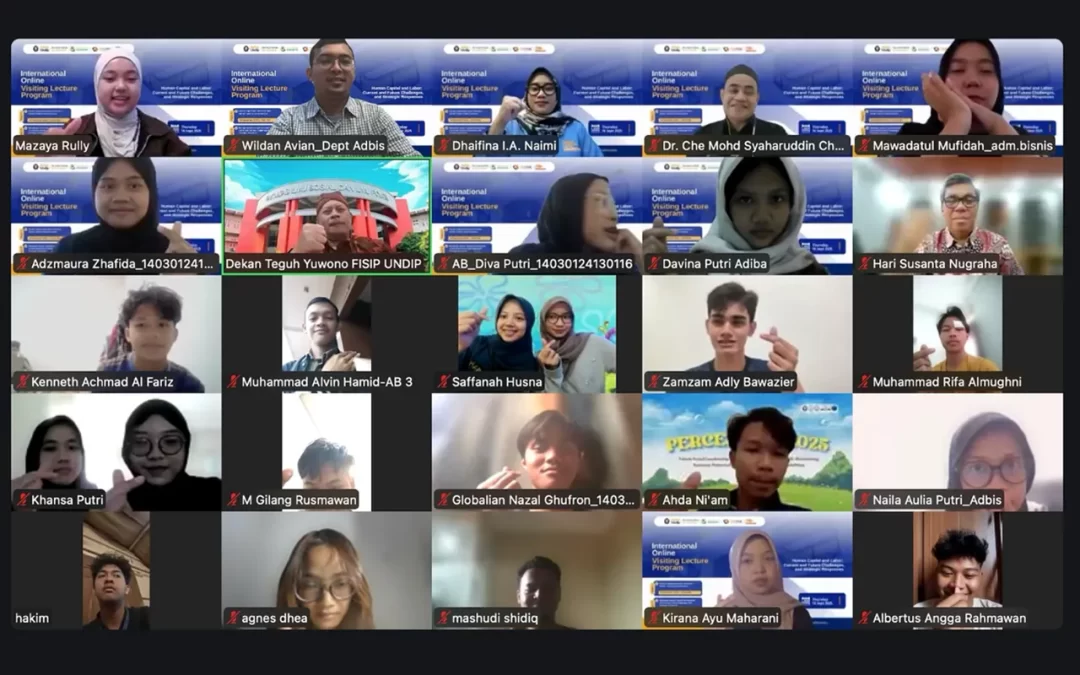 Program Kuliah Tamu Daring Internasional: Sumber Daya Manusia dan Tenaga Kerja – Tantangan Saat Ini dan Masa Depan, serta Respons Strategis